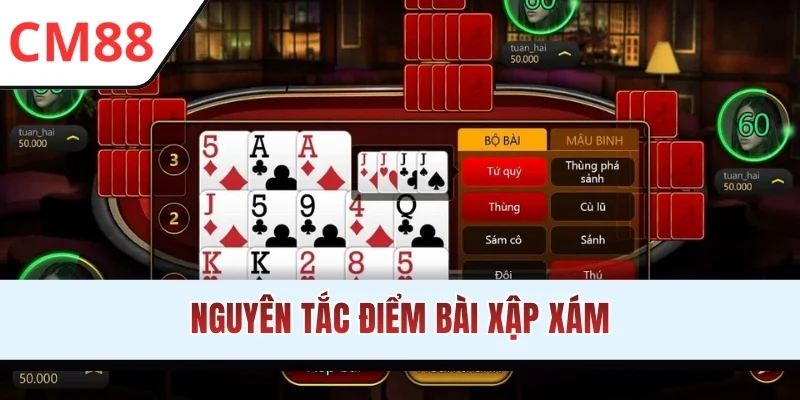 Nguyên tắc điểm bài Xập Xám